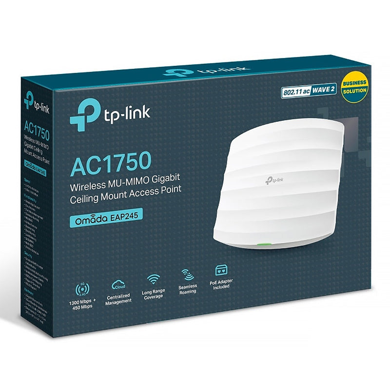 Access Point TP-LINK Wireless AC1750 Montável Teto - EAP245