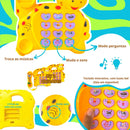 Telefone Musical Infantil Animal Girafa Brinquedo Educativo