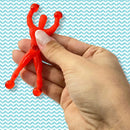 Kit 8 Boneco Ninja Que Gruda Na Parede Vidro Geleca Cartela