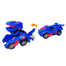 Carrinho Transformers Dinossauro Tiranossauro Bate e Volta com Sons Luz