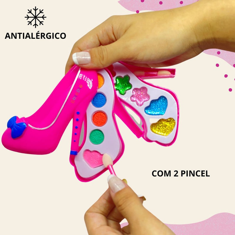 Kit Maquiagem Infantil Batom Anti-alérgico Brinquedo Menina