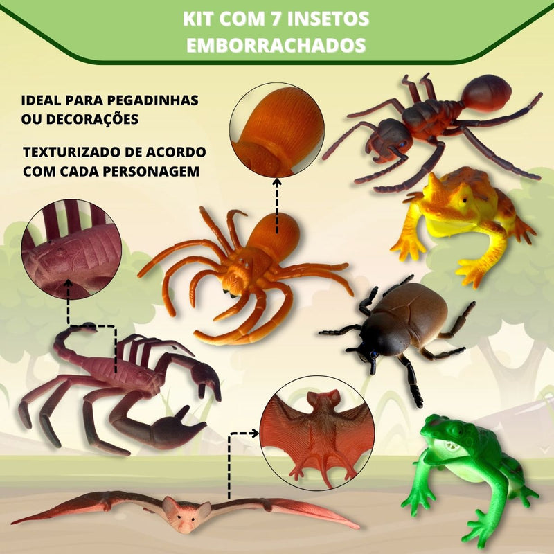 Insetos De Brinquedo Susto Pegadinha Barata Escorpião Aranha