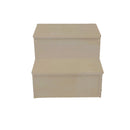 Escada Auxiliar 2 Degraus Trovarelli Natural