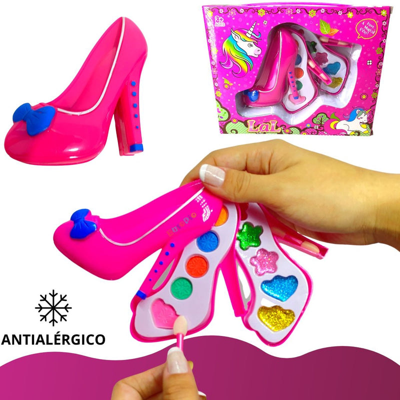 Kit Maquiagem Infantil Batom Anti-alérgico Brinquedo Menina