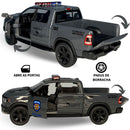 Carrinho De Ferro Miniatura Caminhonete Pick-up Da Policia