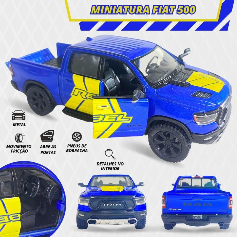 Miniatura Caminhonete Metal Kinsmart Dodge Ram Abre Porta