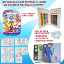 Kit De Pintura Infantil Patrulha Canina Com Maleta 18 Peças