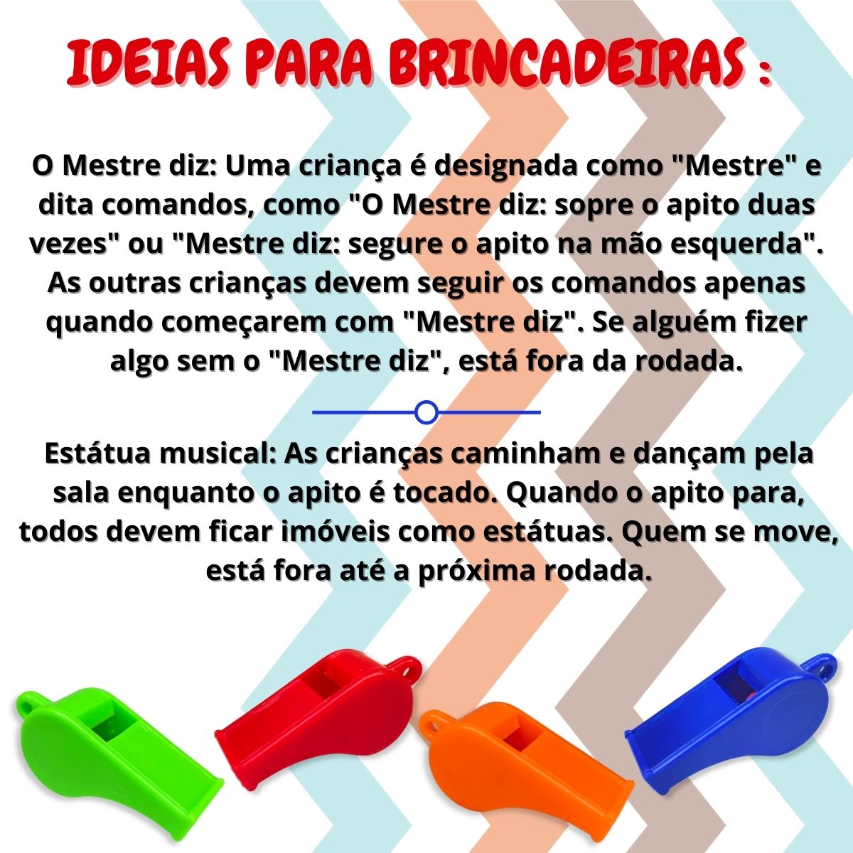 Apito Brinquedo Infantil Plástico Festa Lembrancinha 12 Pçs