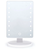 Espelho De Mesa Com Led Para Maquiagem Portátil - Cor Branco