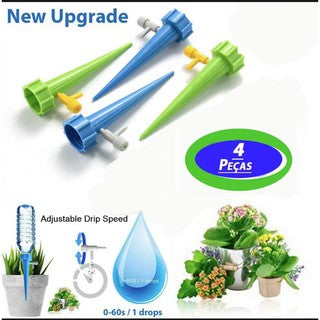 Irrigador Kit 4 Pçs Jardim Dosador Gotejador Vaso Plantas.start/Irrigação Por Gotejamento Garrafa Pet Plantas/Espeto com Gotejador para