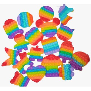 Alivio Do Estresse Brinquedos Bolha Push Pop Its Colorido Tiktok Pop it Fidget