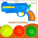 Pistola Lançador De Bolinha Kit 2 Arminha De Brinquedo