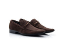 Sapato Mocassim Masculino Camurca Café