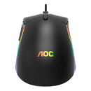 Mouse Gamer AOC 12000DPI RGB Ajuste De Peso - GM310B/FG