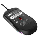 Mouse Gamer AOC 12000DPI RGB Ajuste De Peso - GM310B/FG