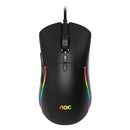 Mouse Gamer AOC 12000DPI RGB Ajuste De Peso - GM310B/FG