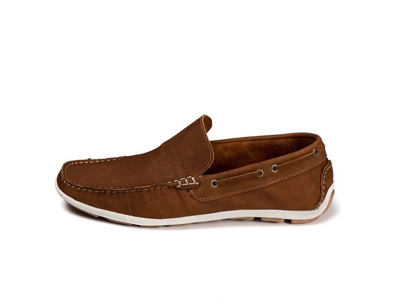 Mocassim Casual Youth Couro Castor 5010