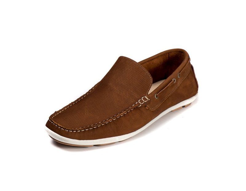 Mocassim Casual Youth Couro Castor 5010