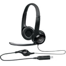 Headset Logitech H390 Preto estéreo USB 981-000014-C