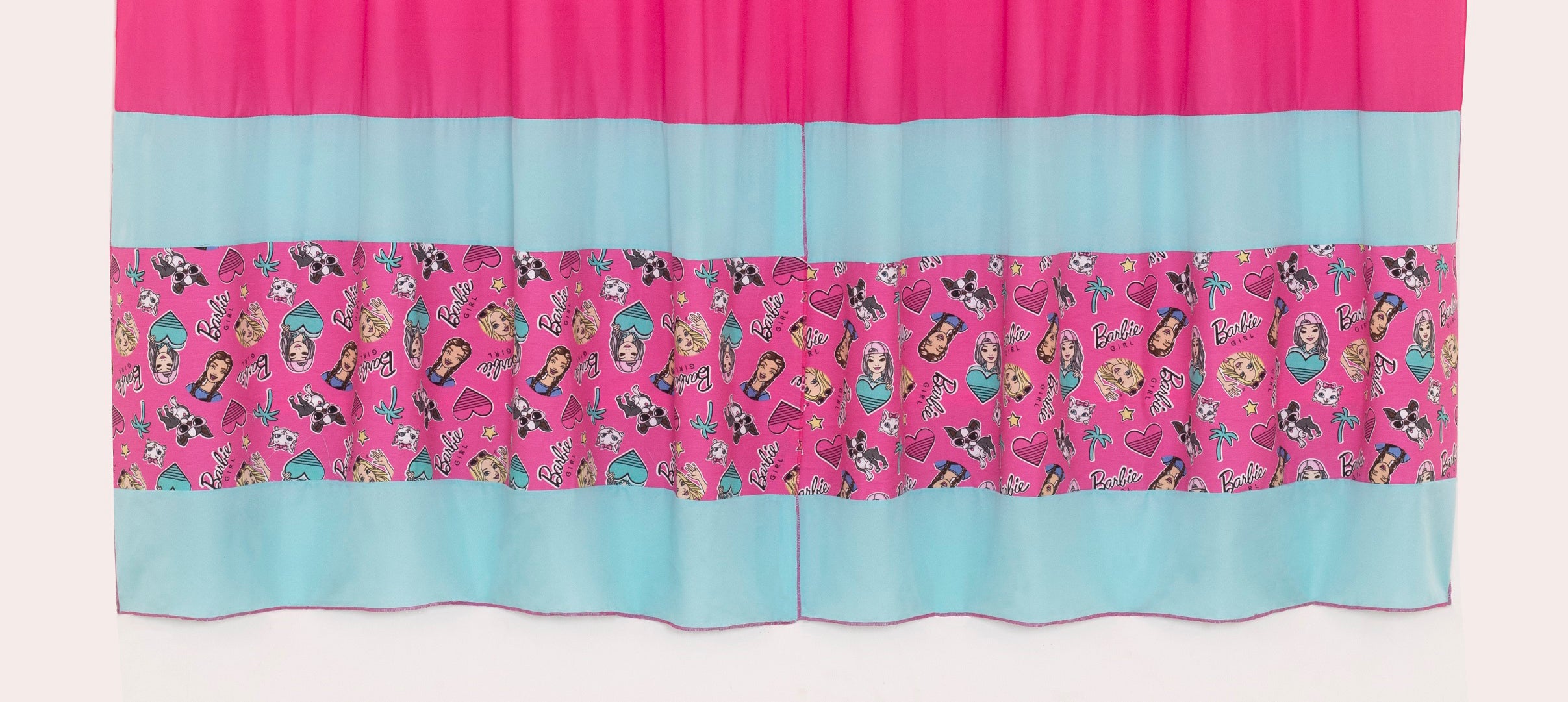 Cortina Para Quarto Barbie 2,00 X ,70