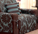Capa Protetora De Sofa Jacquard 02 E 03 Lugares Com Almofadas Verde