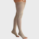 Meia De Compressao Meia Coxa 7/8 Sigvaris 20-30 - 862 Premium Pe Aberto Natural M1