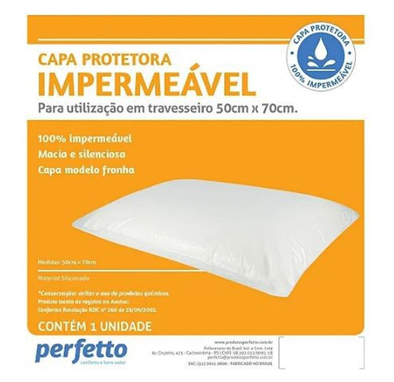 Capa Impermeavel Para Travesseiro 50cmx70cm Perfetto