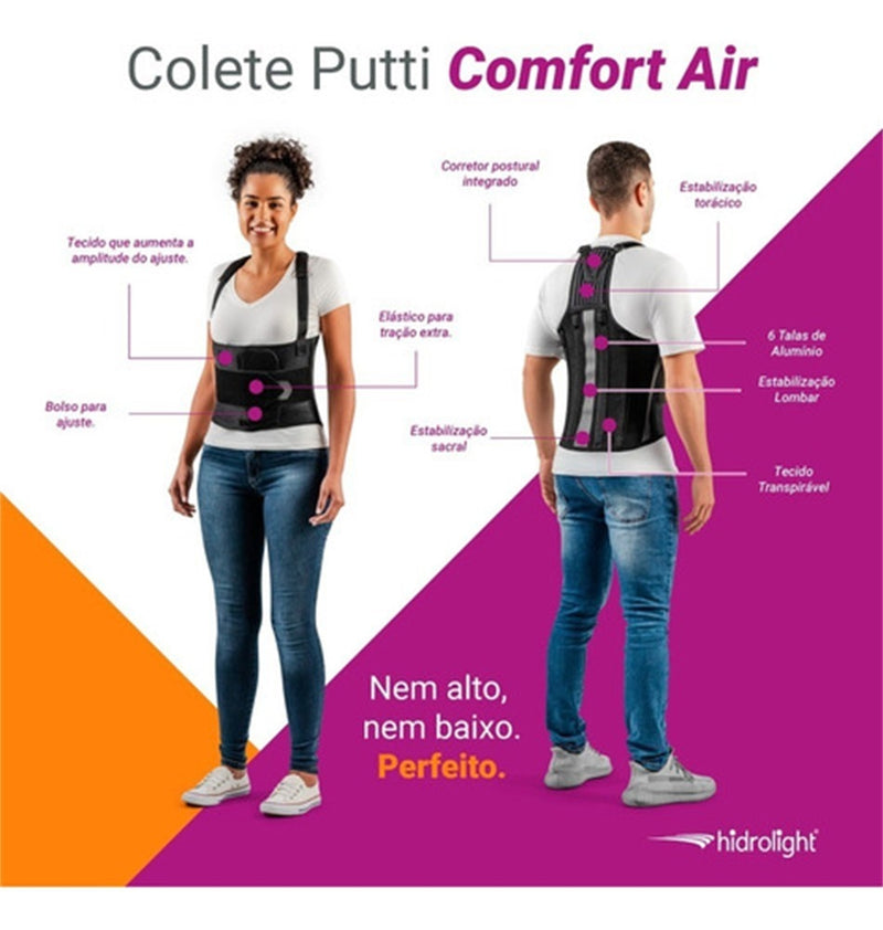 Colete Putti Comfort Air Largo P Hidrolight Or1461