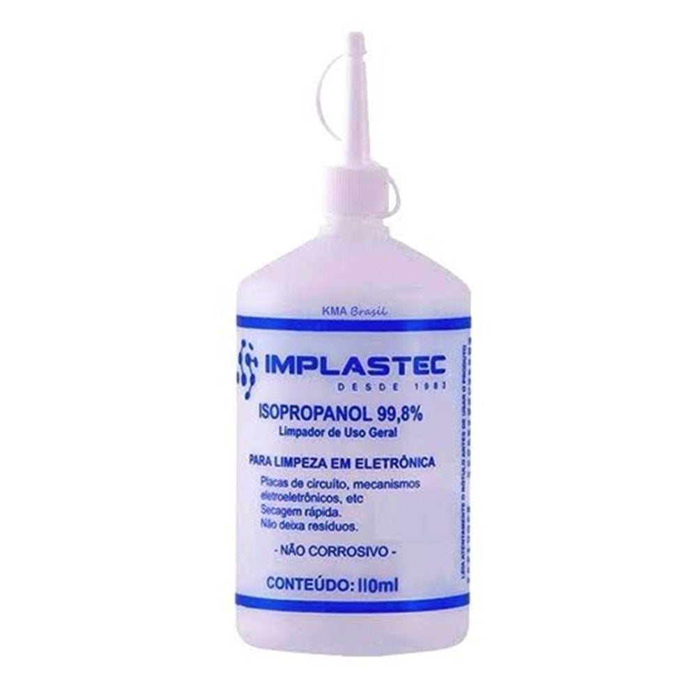 Alcool Isopropilico (isopropanol) 500ml C/ Bico Aplicador Implastec (u)