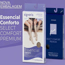 Meia De Compressao Panturrilha 3/4 Sigvaris 20-30 - 862 Premium Pe Aberto Natural Gg2 (u/o)
