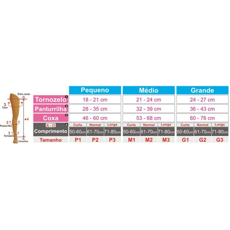 Meia De Compressao Meia Coxa 7/8 Sigvaris 20-30 - 862 Premium Pe Aberto Natural M2 (u/o)