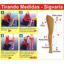 Meia De Compressao Meia Coxa 7/8 Sigvaris 20-30 - 862 Premium Pe Aberto Natural P2 (o)