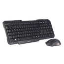 Kit Teclado e Mouse C3 Tech Wireless Preto K-W10BK