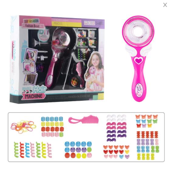 Trançador de cabelo elétrico automático para meninas