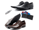 Kit 02 Pares De Sapatos + Carteira + Calçadeira