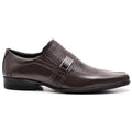 Sapato Casual Conforto Couro Marrom 013