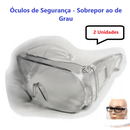 Kit 2 óculos Proteçao Sobrepor Uso Clinicas Médidas C/ Ca - UN / 2
