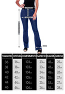 Calça Flair 7803 Azul Jeans Bella Canvas