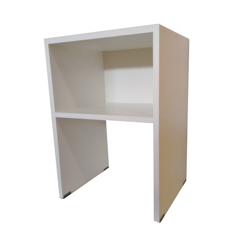 Mesa De Cabeceira Simples Branco Em Mdf