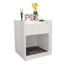 Mesa De Cabeceira/cama Pet Branco Em Mdf