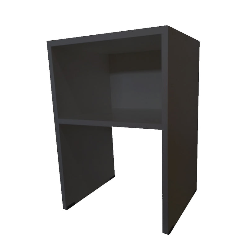 Mesa De Cabeceira Simples Preto Em Mdf