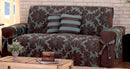 Capa Protetora De Sofa Jacquard 02 E 03 Lugares Com Almofadas Verde