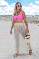 Saia Tricot Saída De Praia Vazada