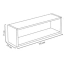 Nicho Retangular Decorativo 70cx25px15a Natural Em Mdf