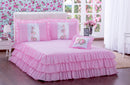 Kit Colcha Com Babado Sofia Casal 04 Peças