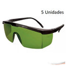 Kit 5 óculos Protetor Imperial Epi Verde Haste Regulagem Ca - UN / 5