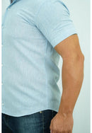 Camisa Slim Linho Com Detalhes Plus Size