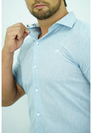 Camisa Slim Linho Com Detalhes Plus Size