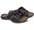Chinelo Masculino De Couro Preto 5000