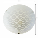 Plafon De Teto Vidro Fosco P/sensor 1 Bocal E27 Led Top